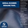 SOLIDWORKS serial number change, SOLIDWORKS PDM serial number, SOLIDWORKS PDM rename tool