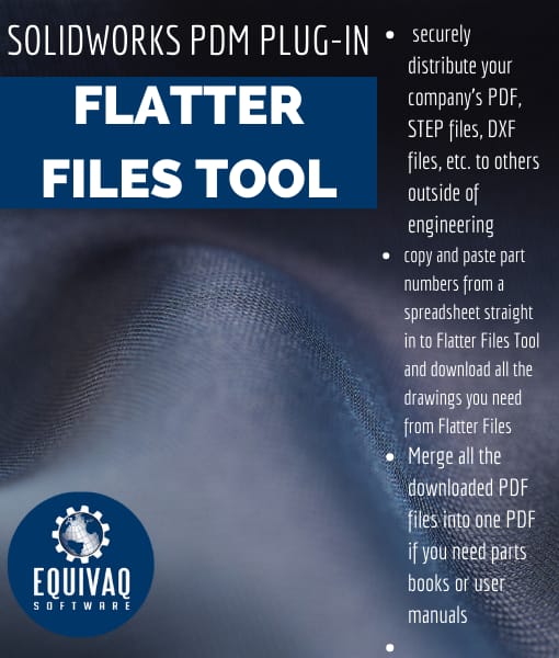 flatter files, flatter files tool, pdm, solidworks pdm, pdf, convering to pdf, user manual, enginnering